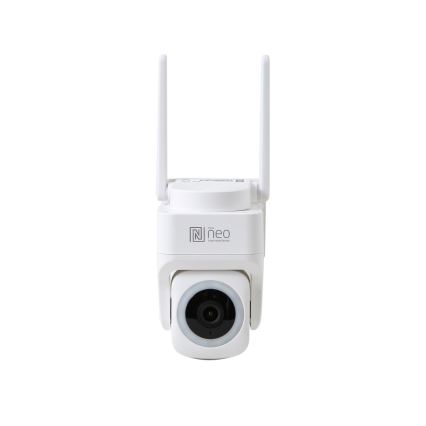 Immax NEO 07793L - Caméra extérieure connectée avec détecteur CUBE 4MP 5V IP65 Wi-Fi Tuya