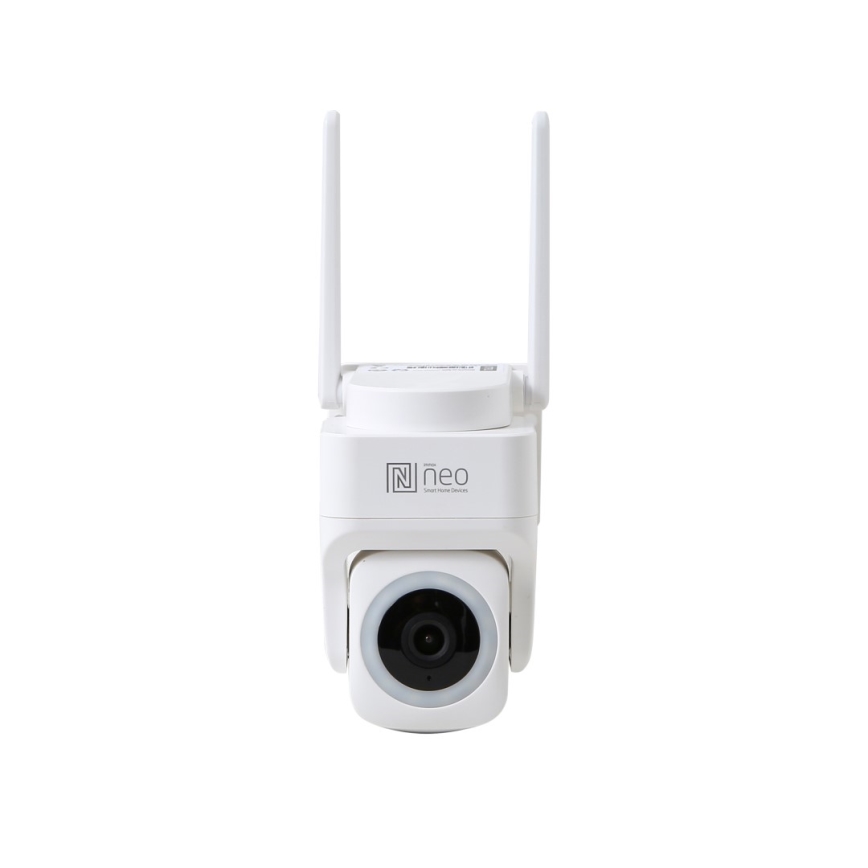 Immax NEO 07793L - Caméra extérieure connectée avec détecteur CUBE 4MP 5V IP65 Wi-Fi Tuya