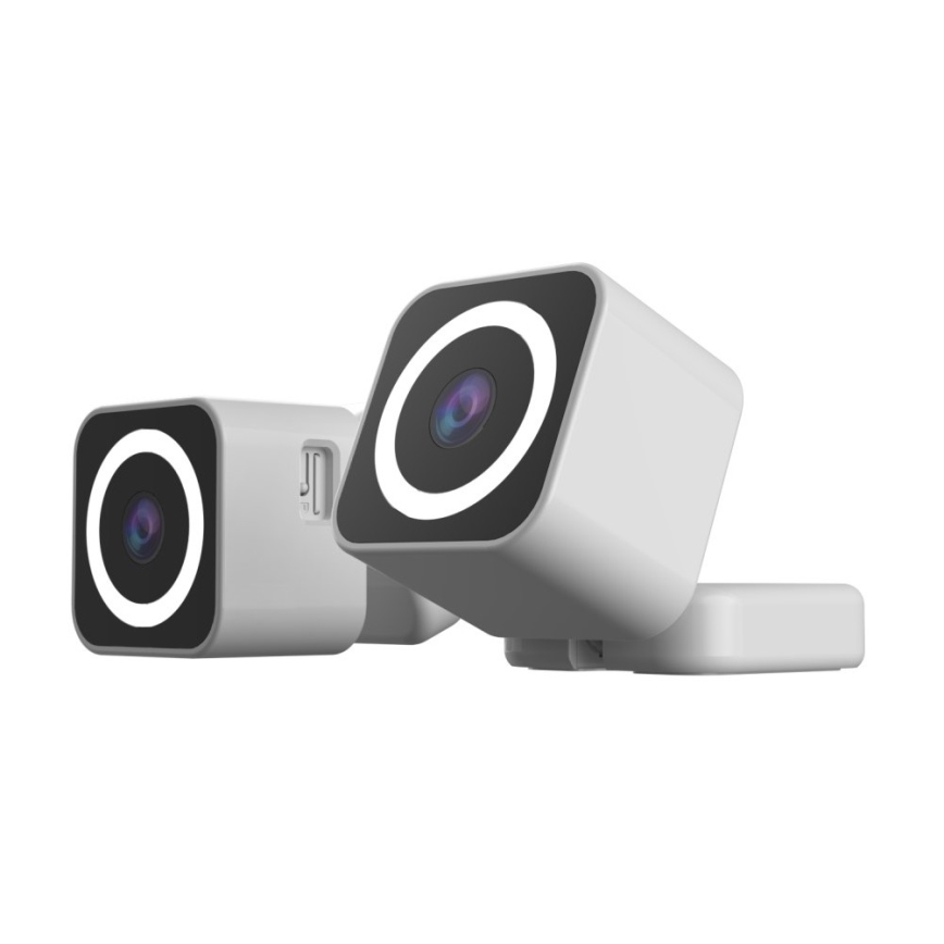 Immax NEO 07796L-Caméra connectée d'intérieur avec détecteur LITTLE CUBE 3MP 5V Wi-Fi Tuya