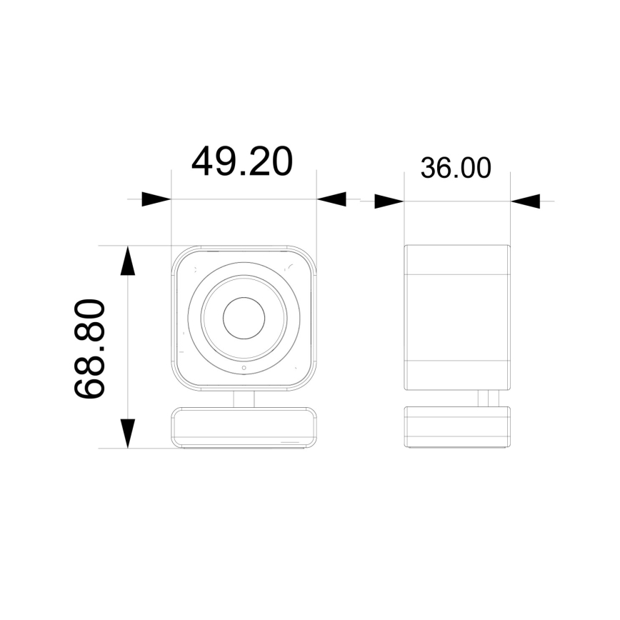 Immax NEO 07796L-Caméra connectée d'intérieur avec détecteur LITTLE CUBE 3MP 5V Wi-Fi Tuya