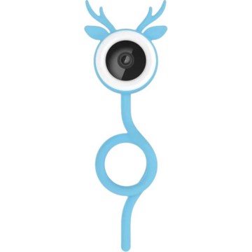 Immax NEO 07797L - Baby monitor intelligente ricaricabile 5V Wi-Fi Tuya blu