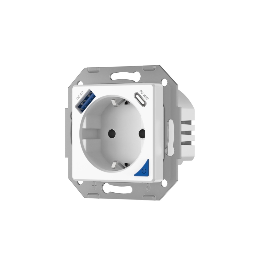 Immax NEO 07801L - Presa intelligente 16A/230V + 1xUSB-A+1xUSB C Tuya