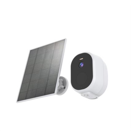 Immax NEO 07802L - Intelligente Außen-Solarkamera mit BARREL-Sensor 5000 mAh Wi-Fi Tuya IP65