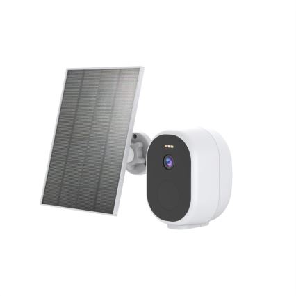 Immax NEO 07802L - Intelligente Außen-Solarkamera mit BARREL-Sensor 5000 mAh Wi-Fi Tuya IP65
