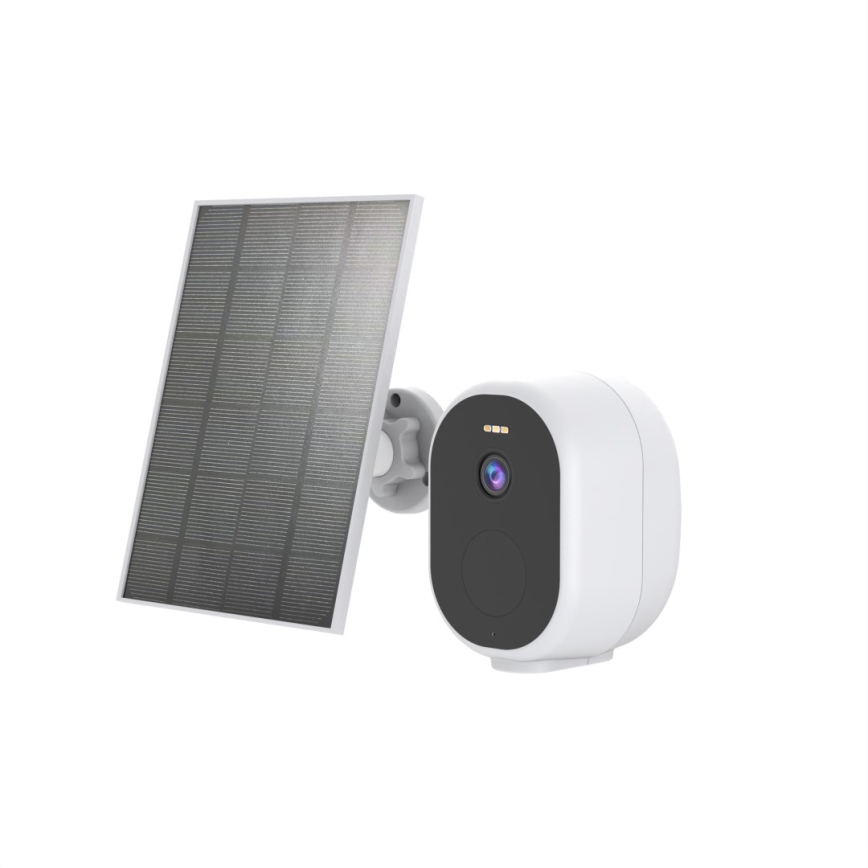 Immax NEO 07802L - Intelligente Außen-Solarkamera mit BARREL-Sensor 5000 mAh Wi-Fi Tuya IP65