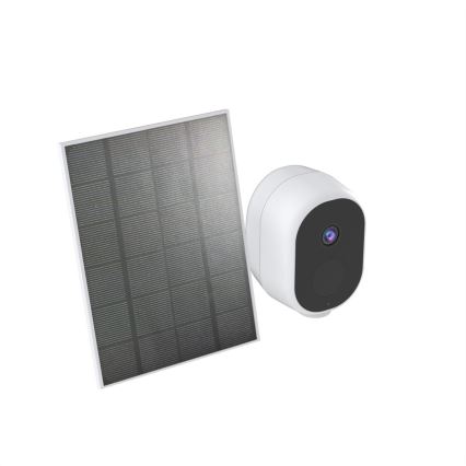 Immax NEO 07802L - Intelligente Außen-Solarkamera mit BARREL-Sensor 5000 mAh Wi-Fi Tuya IP65