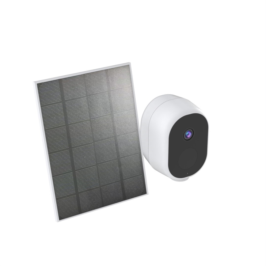Immax NEO 07802L - Intelligente Außen-Solarkamera mit BARREL-Sensor 5000 mAh Wi-Fi Tuya IP65