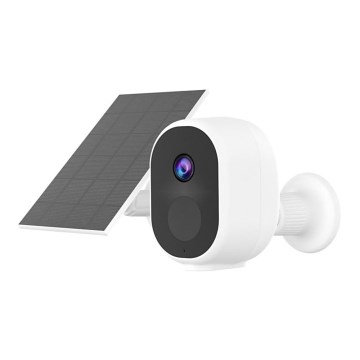 Immax NEO 07802L - Telecamera solare intelligente per esterni con sensore BARREL 5000 mAh Wi-Fi Tuya IP65