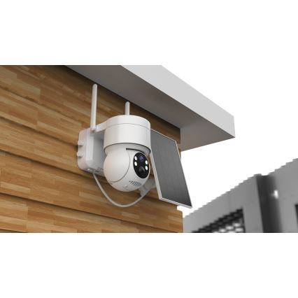 Immax NEO 07803L - Telecamera solare intelligente da esterno con sensore SENTRY 6000 mAh Wi-Fi Tuya IP65