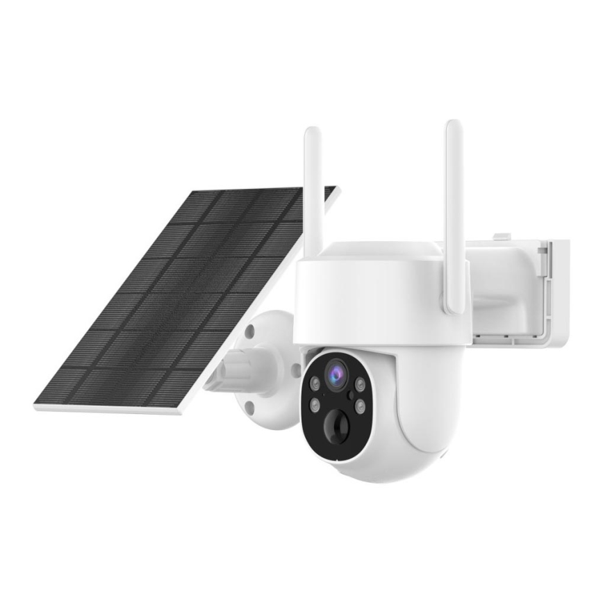 Immax NEO 07804L - Telecamera solare intelligente per esterni con sensore 9000 mAh Wi-Fi Tuya IP65