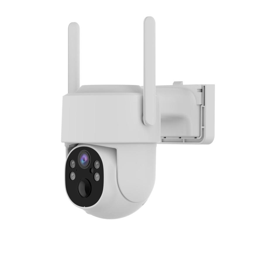 Immax NEO 07804L - Telecamera solare intelligente per esterni con sensore 9000 mAh Wi-Fi Tuya IP65
