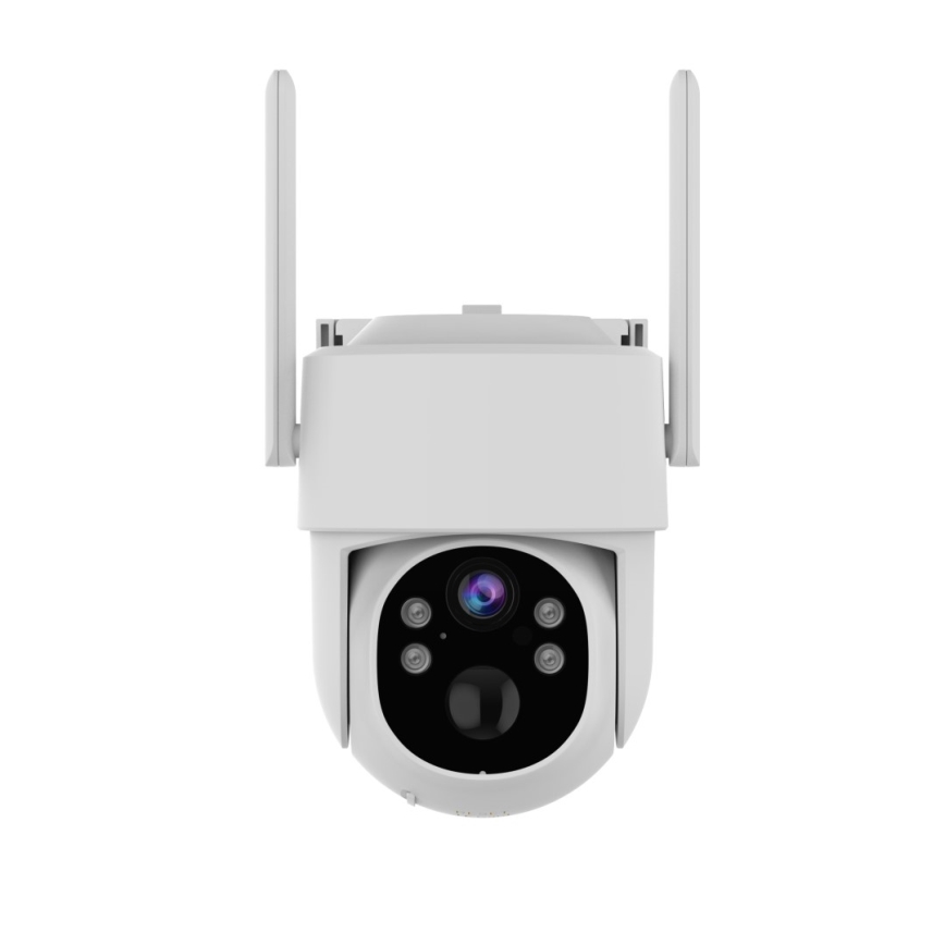 Immax NEO 07804L - Telecamera solare intelligente per esterni con sensore 9000 mAh Wi-Fi Tuya IP65