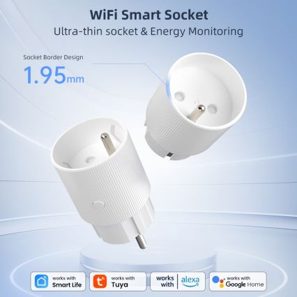 Immax NEO 07812L - Prise intelligente type E 3500 W Tuya Wi-Fi