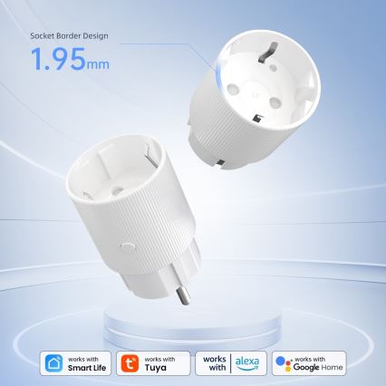 Immax NEO 07813L - Presa intelligente F 3500W Tuya Wi-Fi