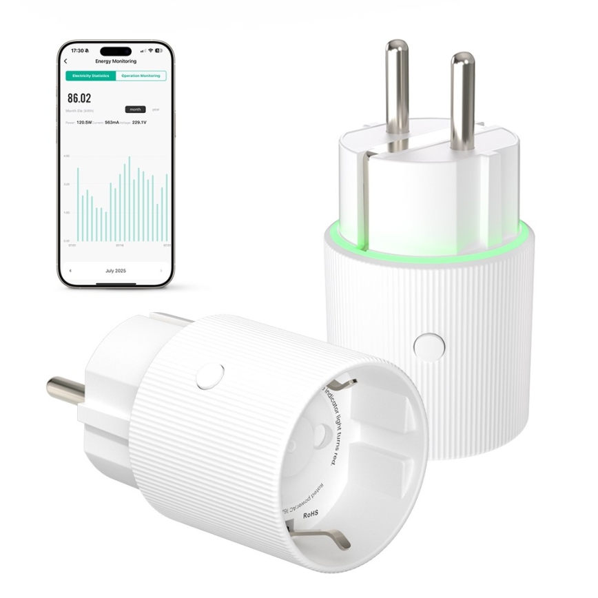 Immax NEO 07813L - Presa intelligente F 3500W Tuya Wi-Fi