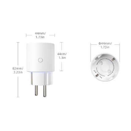 Immax NEO 07813L - Presa intelligente F 3500W Tuya Wi-Fi