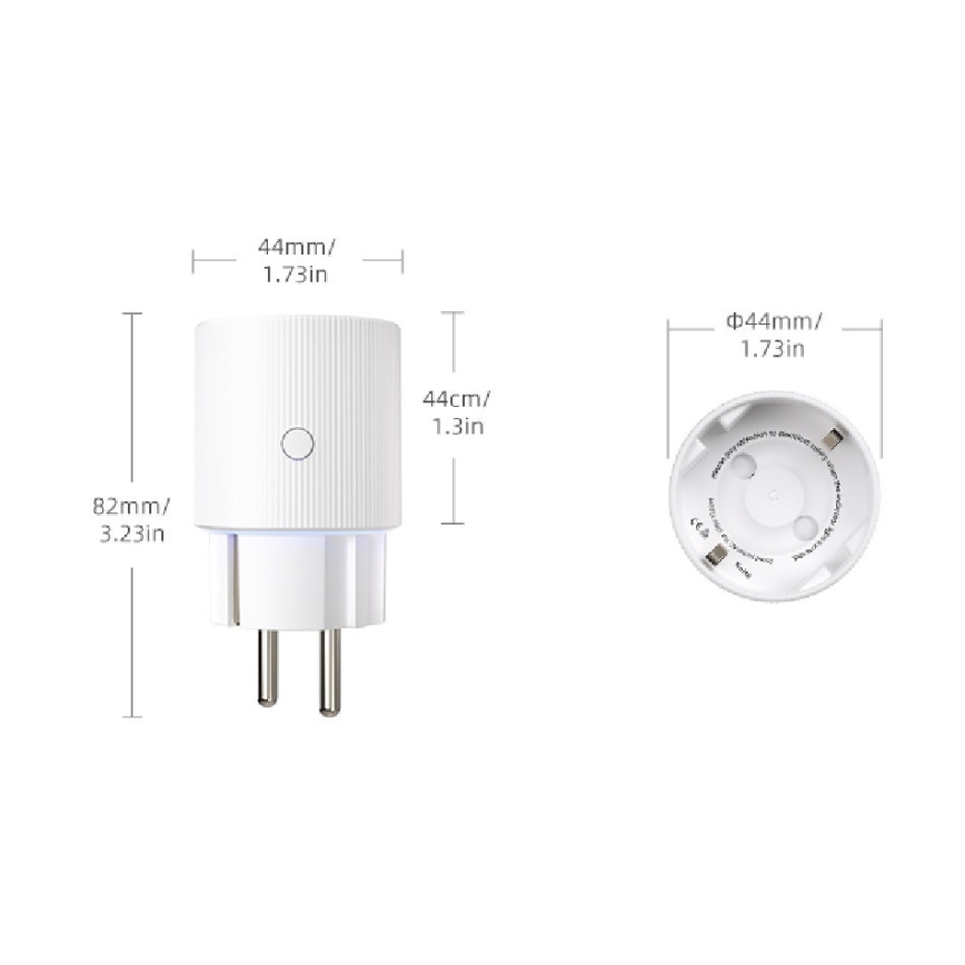 Immax NEO 07813L - Presa intelligente F 3500W Tuya Wi-Fi