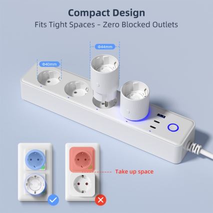 Immax NEO 07813L - Prise intelligente F 3500W Tuya Wi-Fi