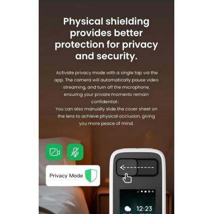 Immax NEO 07814L - Caméra d'intérieur intelligente, capteur 4 MP, alimentation 5 V, compatible Tuya Wi‑Fi