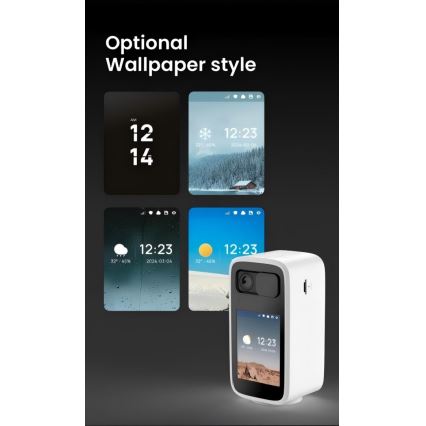 Immax NEO 07814L - Caméra d'intérieur intelligente, capteur 4 MP, alimentation 5 V, compatible Tuya Wi‑Fi