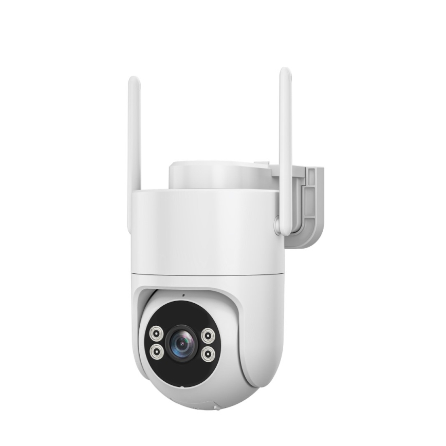 Immax NEO 07819L - Telecamera esterna intelligente con sensore 4 MP, alimentazione 5V, protezione IP65, compatibile con Tuya, Wi‑Fi