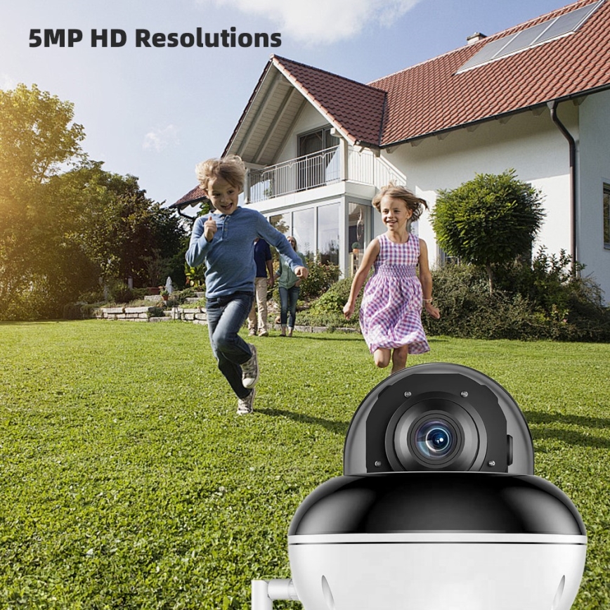 Immax NEO 07825L - Caméra extérieure intelligente Dôme 5MP 230V IP66 TUYA Wi-Fi