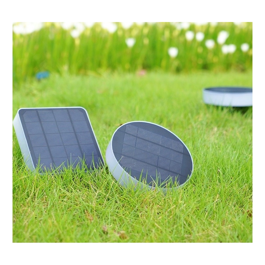Immax NEO 07911L - LED RGB Dimmbare Solarleuchte mit Sensor NEO LITE LED/1W/5V eckig IP54 Tuya 1300 mAh