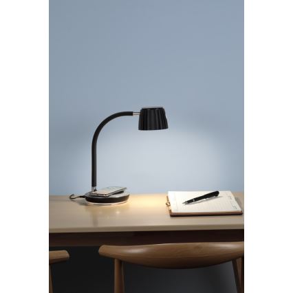 Immax NEO 08996L - Lampada da tavolo LED dimmerabile con ricarica wireless	 PERLA LED/1,5W + LED/6W/230V 3800-4300K