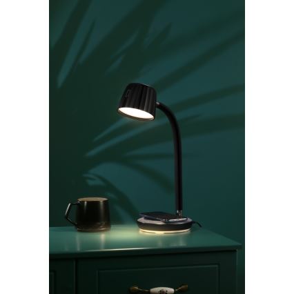 Immax NEO 08996L - Lampada da tavolo LED dimmerabile con ricarica wireless	 PERLA LED/1,5W + LED/6W/230V 3800-4300K
