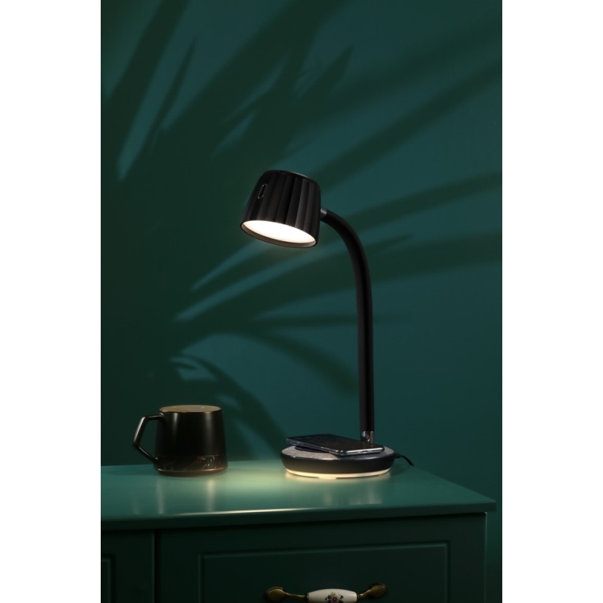 Immax NEO 08996L - Lampada da tavolo LED dimmerabile con ricarica wireless	 PERLA LED/1,5W + LED/6W/230V 3800-4300K