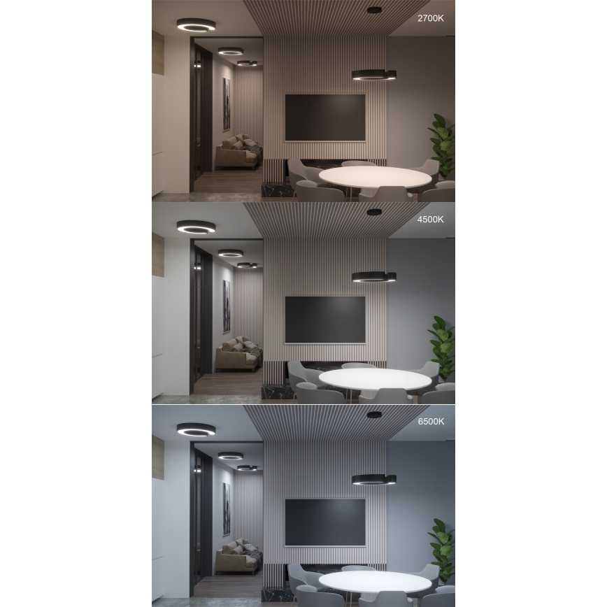 Immax NEO 7133 - LED SMART Plafoniera con dimmer CÉČKO LED/52W/230V + telecomando 60 cm Tuya ZigBee