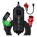 Immax - Station de charge de voyage pour voiture électrique AC Type 2 32A/380V 22kW + prise 230V 5m Wi-Fi Tuya