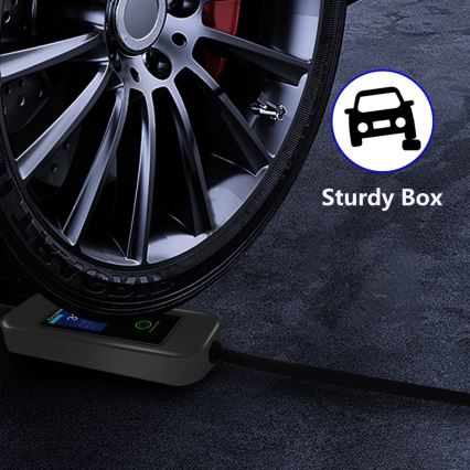 Immax - Stazione di ricarica portatile per veicoli elettrici EV AC Tipo 2 32A/380V 22kW + spina 230V 5m Wi-Fi Tuya