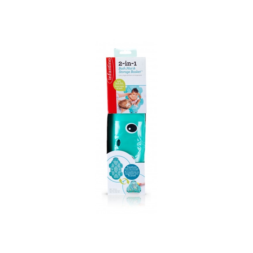 Infantino - Anti-Rutsch-Badematte 2-in-1 Schildkröte