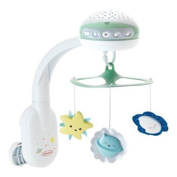 Infantino - Babybett-Mobile mit Melodie 3in1 3xAA grün