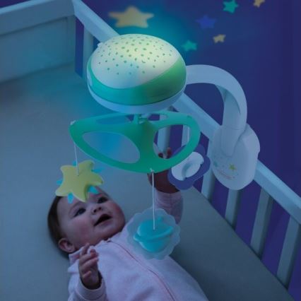 Infantino - Berceau pour bébé portable avec melody 3en1 3xAA vert