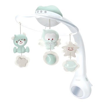Infantino - Culla mobile con melodia e proiettore 3in1 3xAAA verde