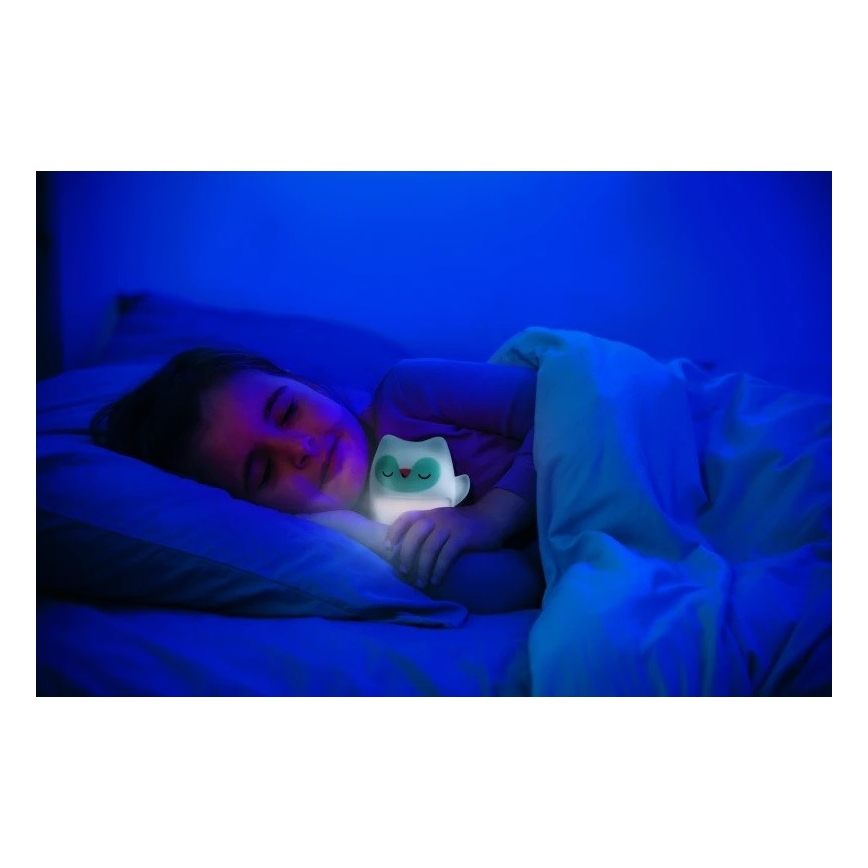 Infantino - Lampada da notte con gufo coccolone luminoso