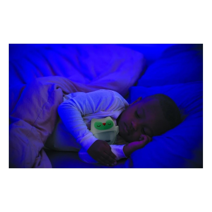 Infantino - Lampada da notte con gufo coccolone luminoso