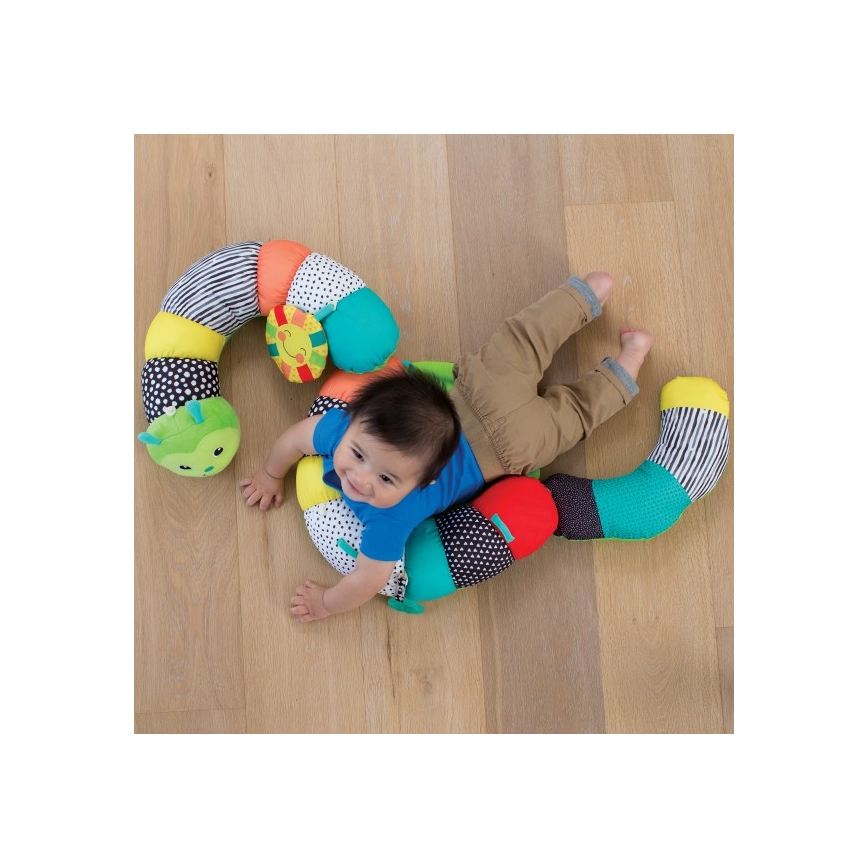 Infantino - Oreiller pour enfant 2en1 chenille