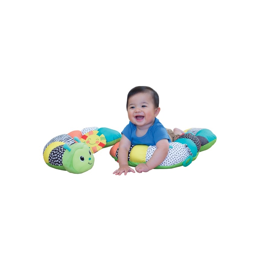 Infantino - Oreiller pour enfant 2en1 chenille