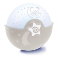 Infantino - Petite lampe pour enfant avec projecteur 3xAA gris