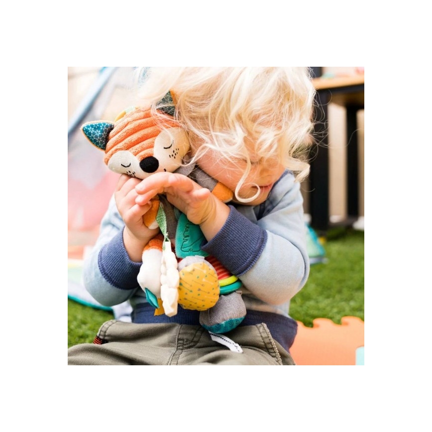 Infantino - Plüschtier mit Beißring 30 cm Fuchs