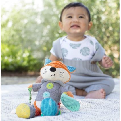 Infantino - Plüschtier mit Beißring 30 cm Fuchs