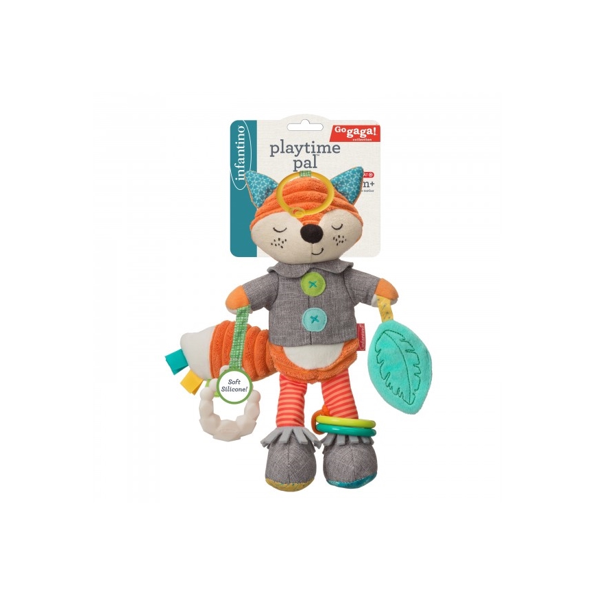 Infantino - Plüschtier mit Beißring 30 cm Fuchs