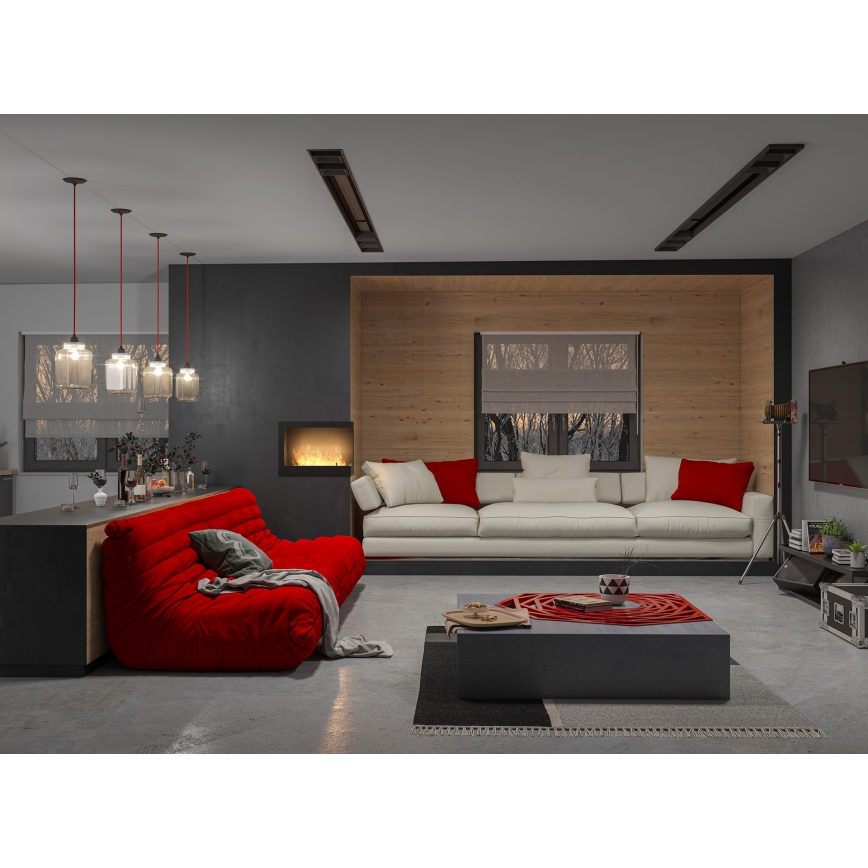InFire - Angolo Caminetto BIO 45x60 cm 3kW nero
