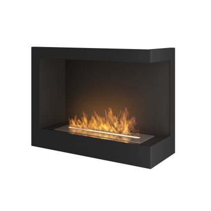 InFire - Angolo Caminetto BIO 45x60 cm 3kW nero
