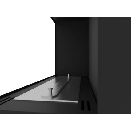 InFire - Angolo Caminetto BIO 45x60 cm 3kW nero
