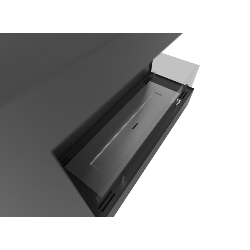 InFire - Angolo Caminetto BIO 45x60 cm 3kW nero