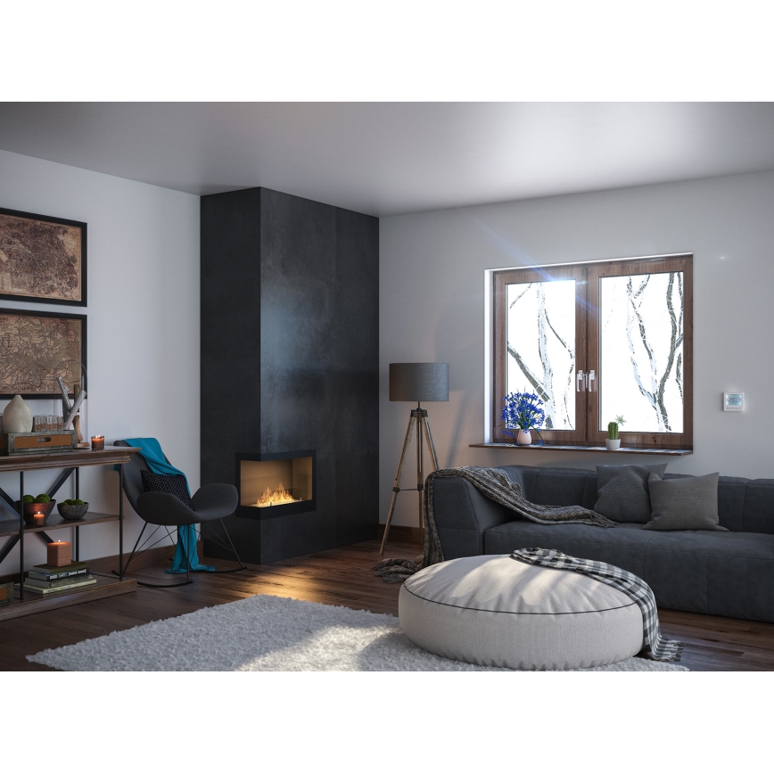 InFire - Angolo Caminetto BIO 45x60 cm 3kW nero